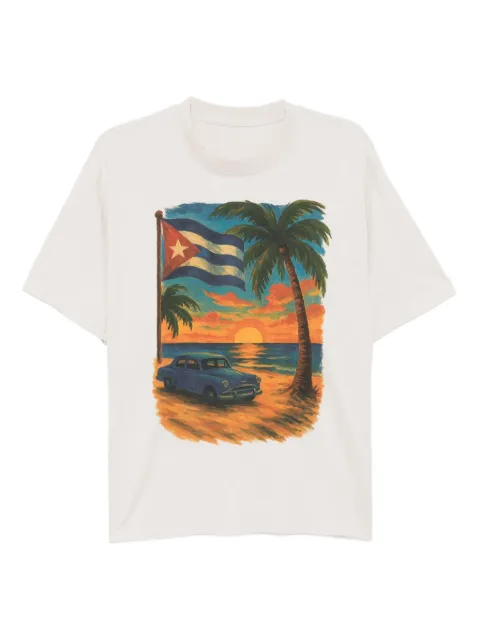 Melt graphic-print cotton T-shirt