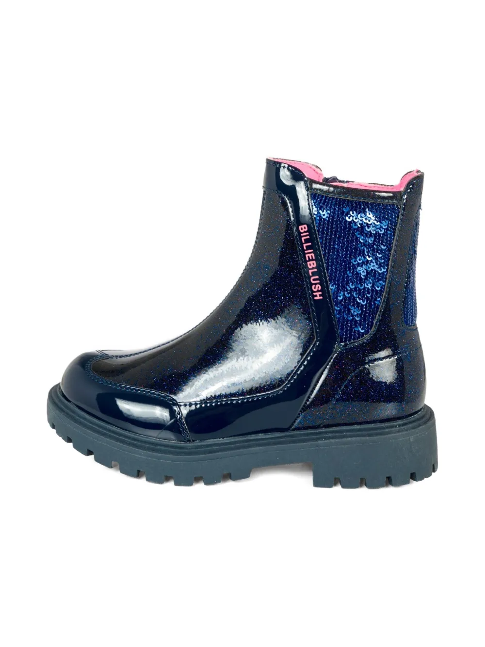 Billieblush glitter-embellished ankle boots Black