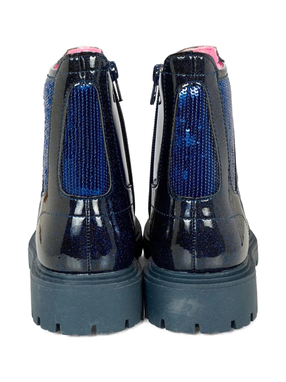 Billieblush glitter-embellished ankle boots Black