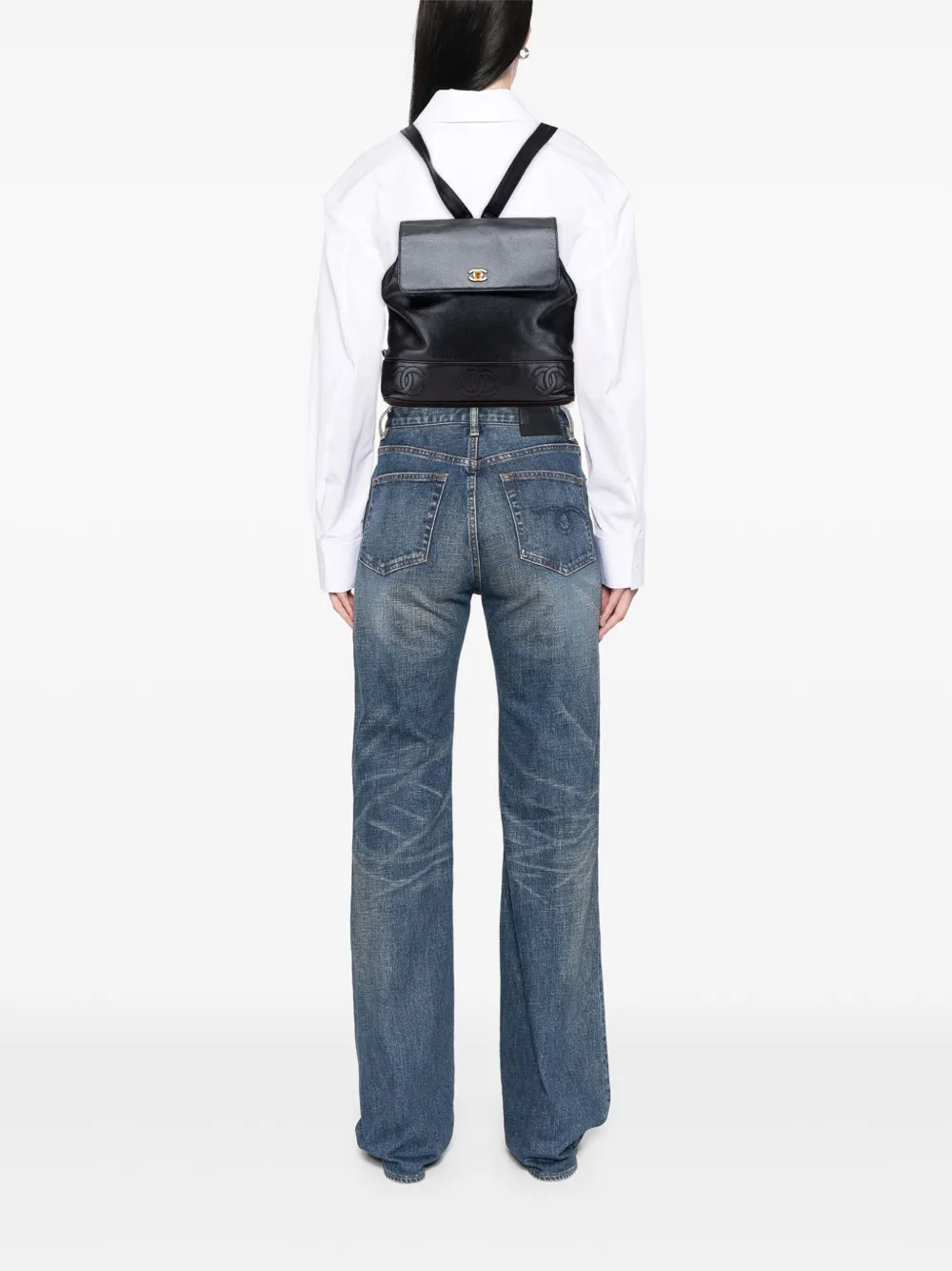 CHANEL Pre-Owned 1996-1997 Caviar Triple CC backpack | Pre-Owned | Image 2