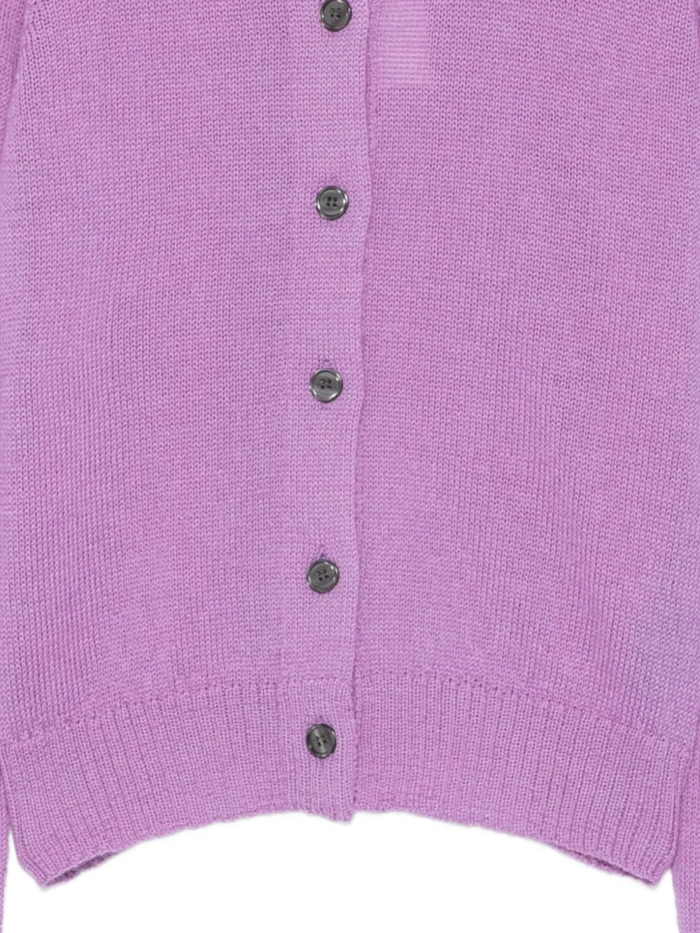 Soeur Button-front Wool-alpaca Cardigan In Purple