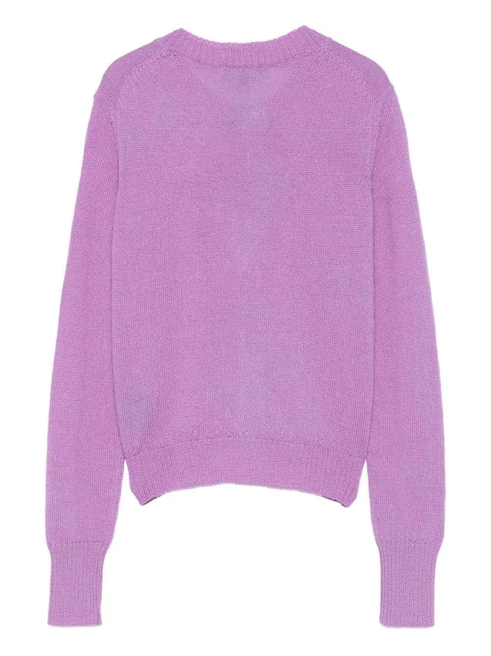 Soeur Button-front Wool-alpaca Cardigan In Purple