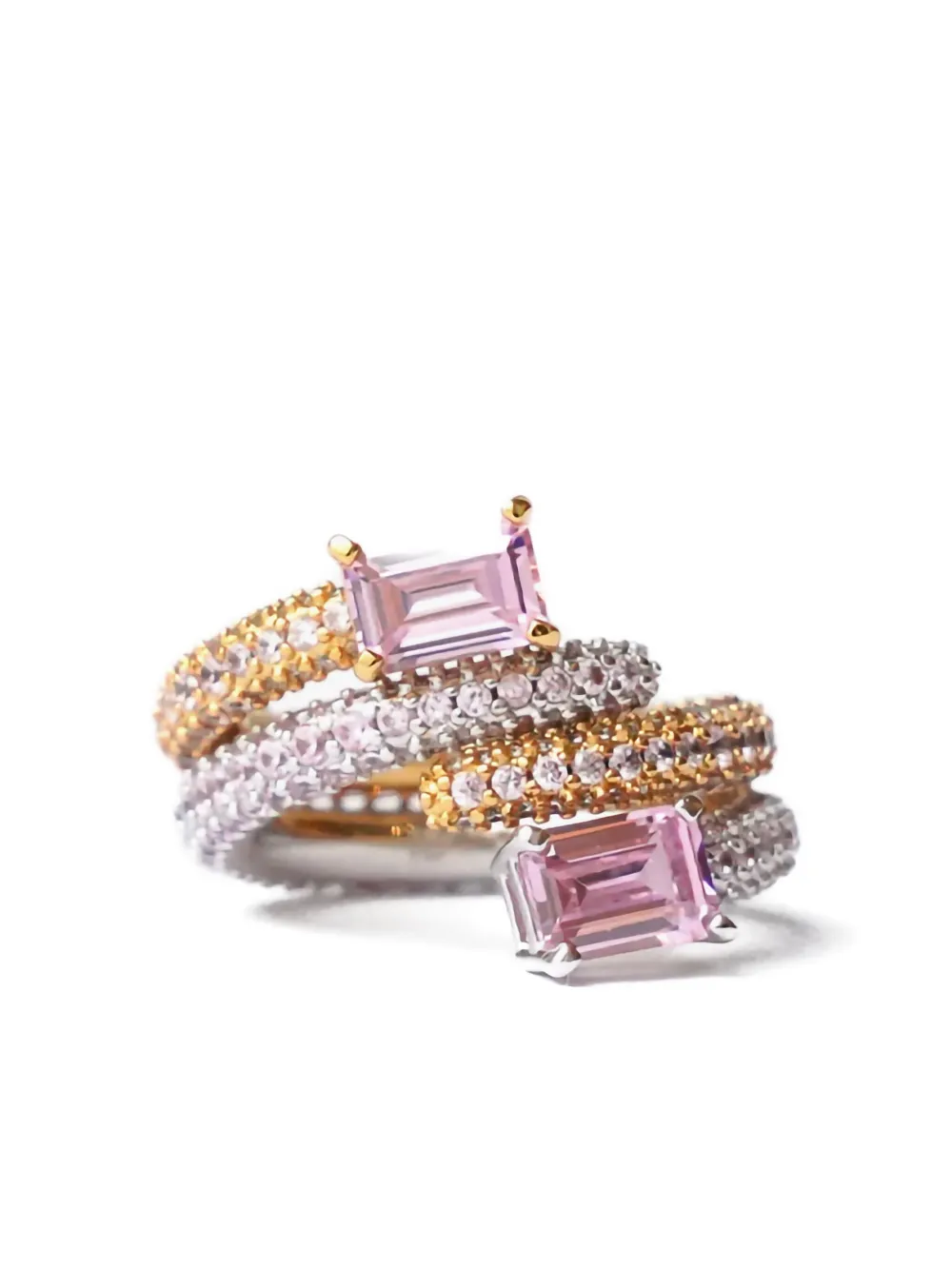 Izabel Display Twist ring - Roze