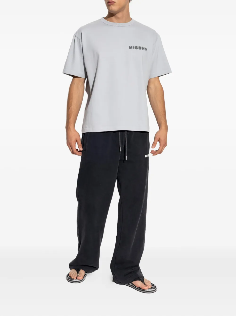 MISBHV logo-print T-shirt - Grijs