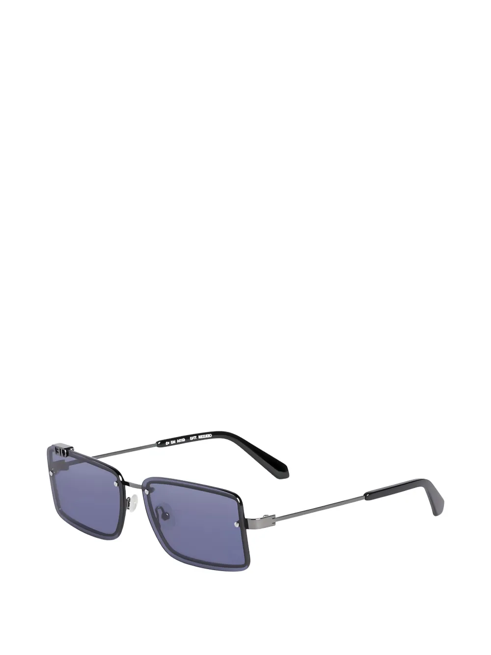 Off-White Eyewear Tampa zonnebril met rechthoekig montuur Zilver