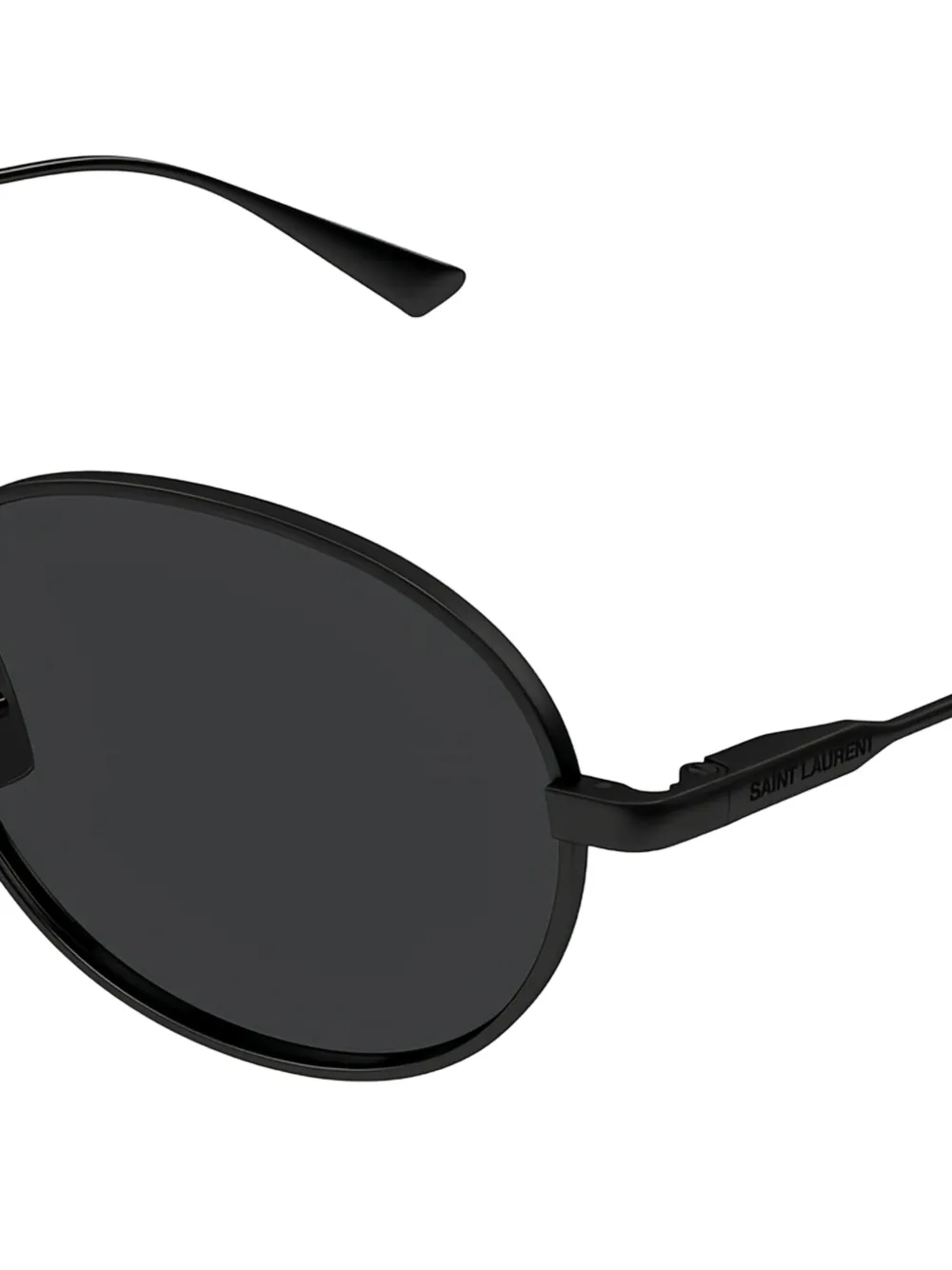 Saint Laurent Oval-frame Sunglasses In Black