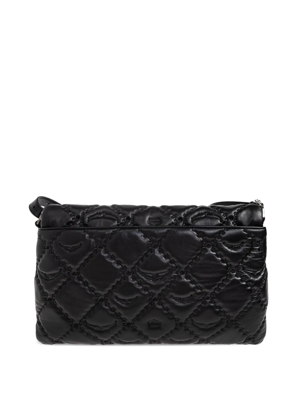 Zadig & Voltaire Quilted Leather Shoulder Bag In Black