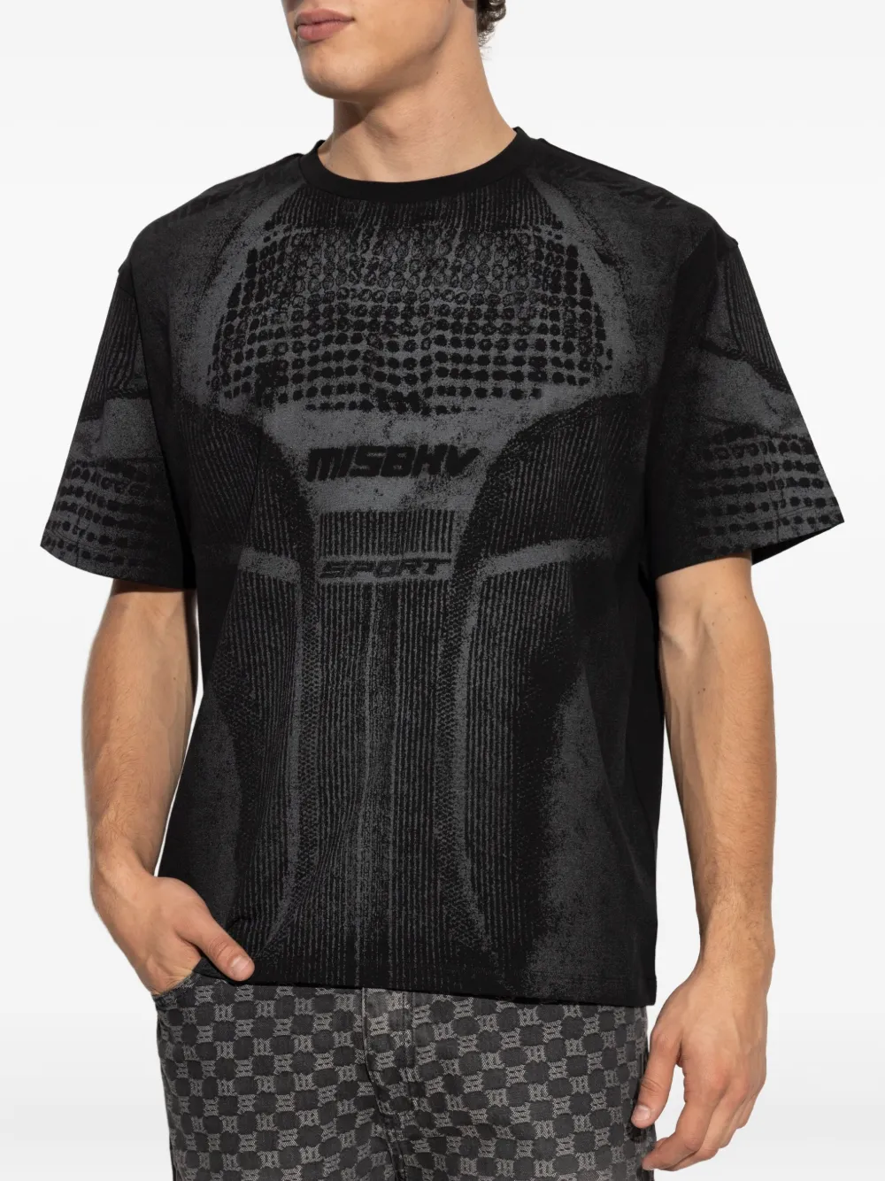 MISBHV T-shirt met textuur Zwart