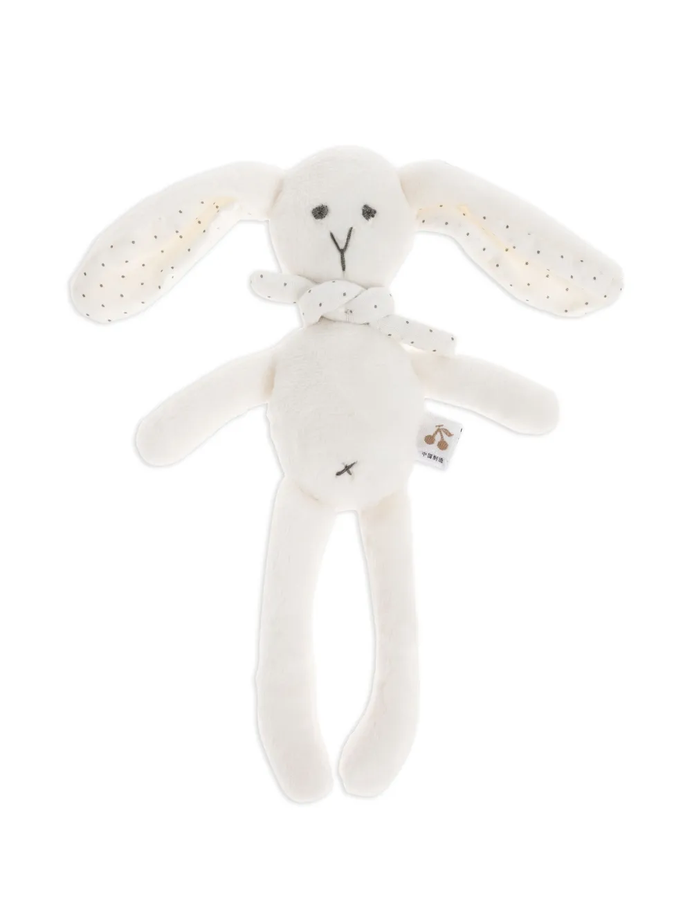 Bonpoint Konijn knuffel met gevlekte oren Wit