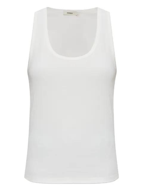 Pangaia scoop-neck cotton tank top