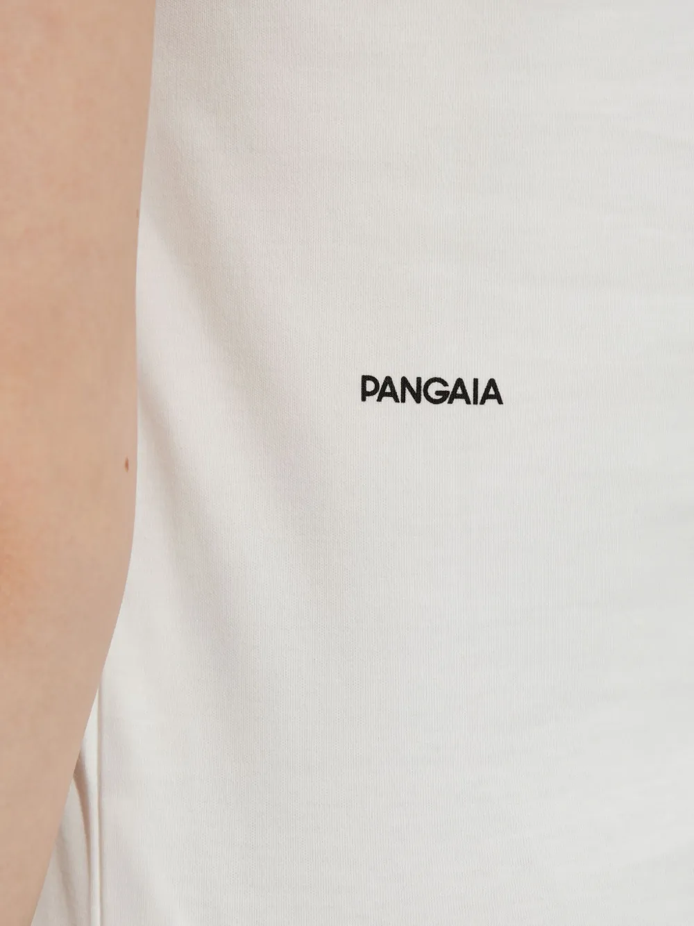Pangaia Katoenen tanktop met diepe ronde hals Wit