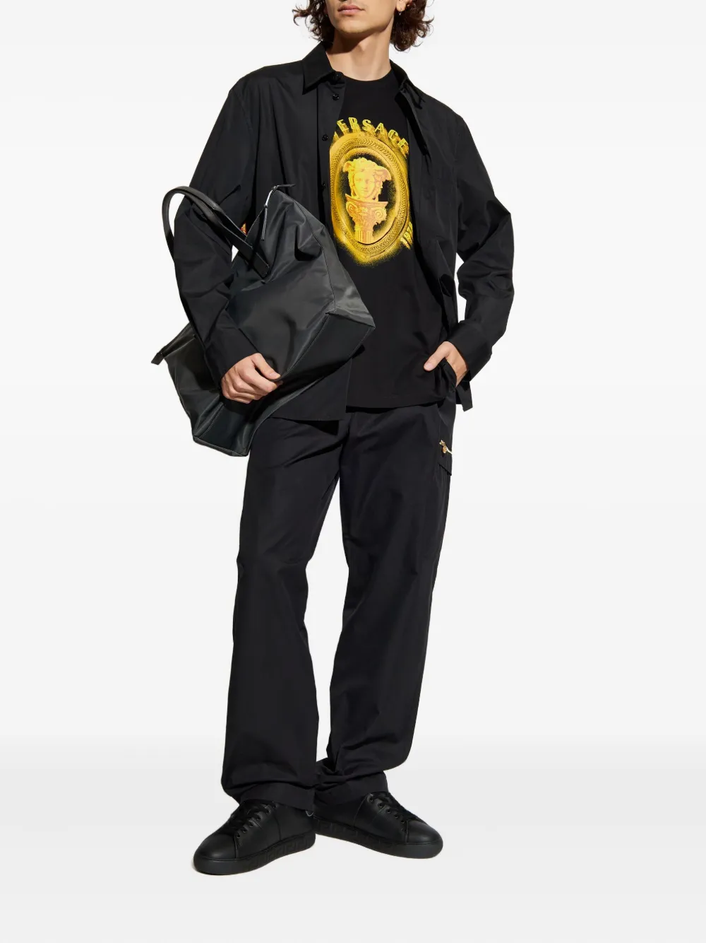 Versace zip-pocket trousers - Zwart