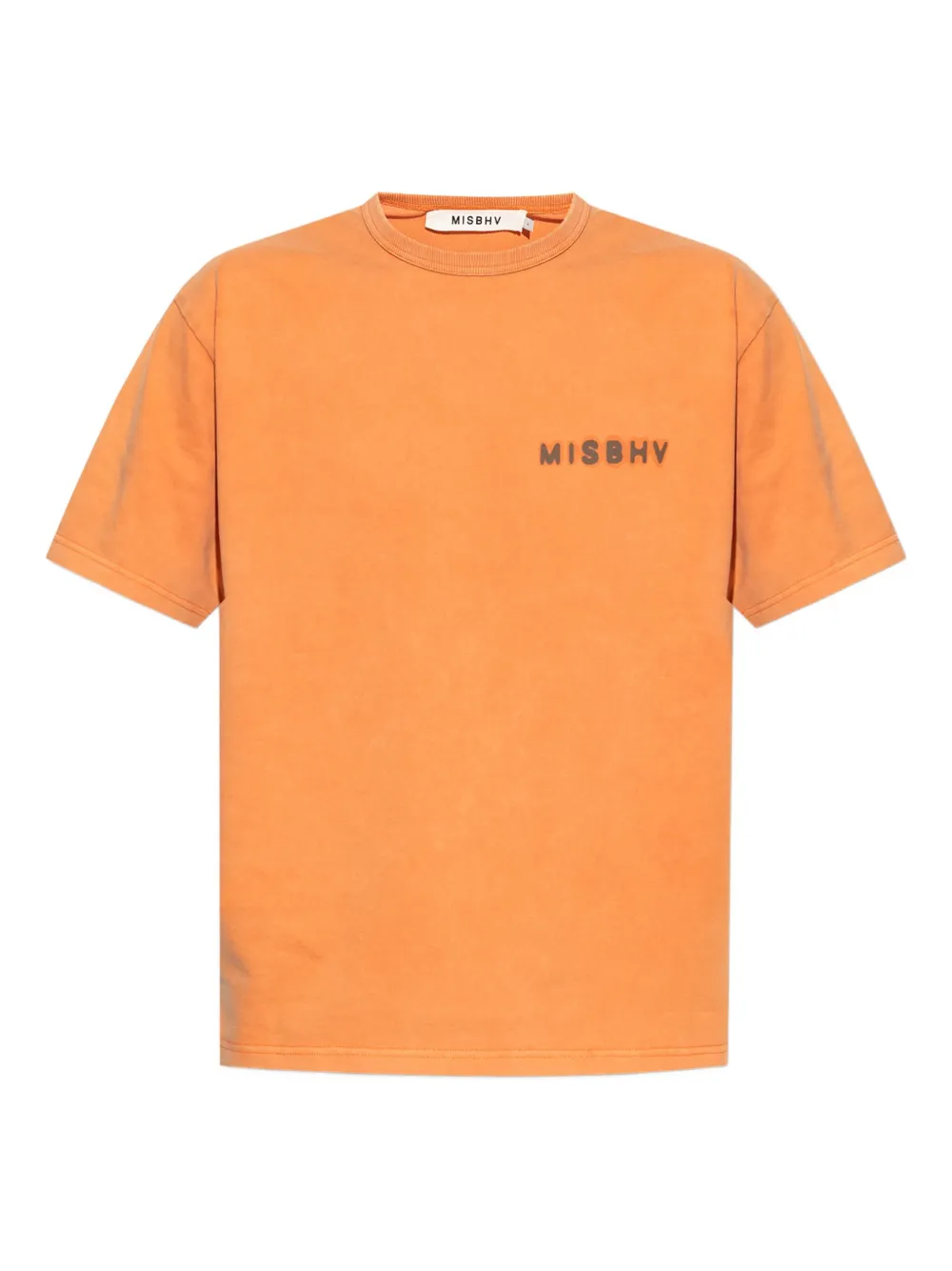 MISBHV logo-print cotton T-shirt - Arancione