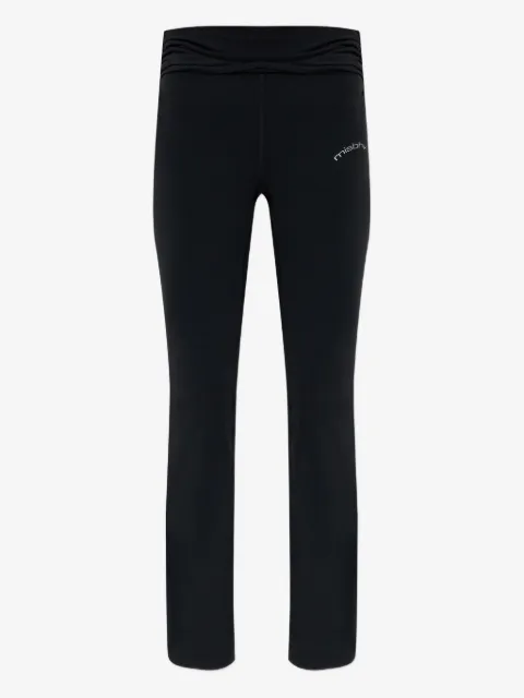 MISBHV branding-detail flared trousers