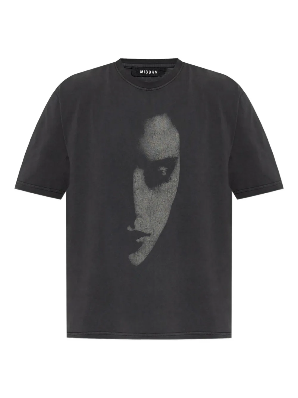 MISBHV face-print cotton T-shirt | Black | Image 1
