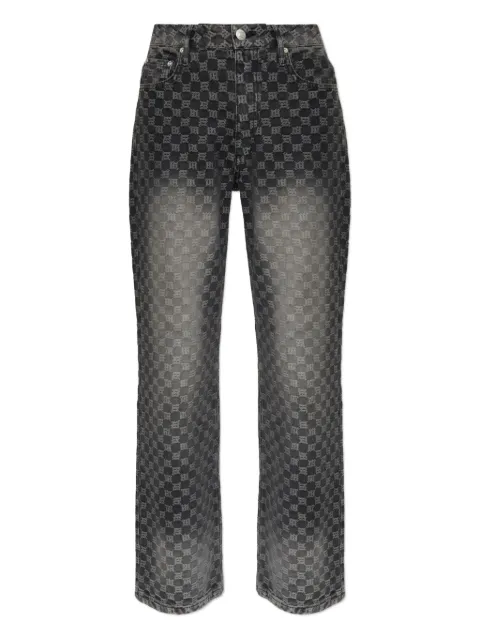 MISBHV monogram-check jeans