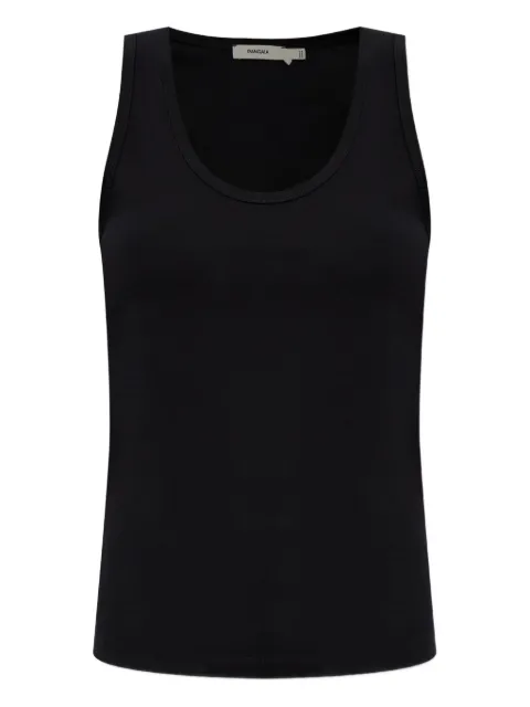 Pangaia scoop-neck cotton top
