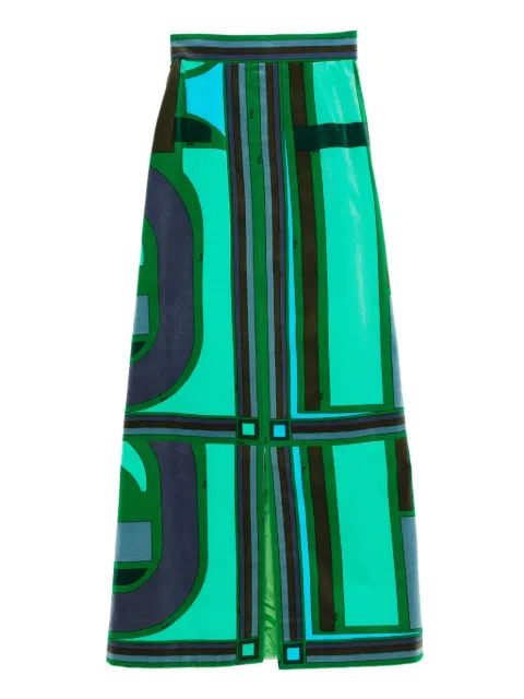 PUCCI Pre-Owned 几何图案印花中长半身裙（1960年代典藏款）