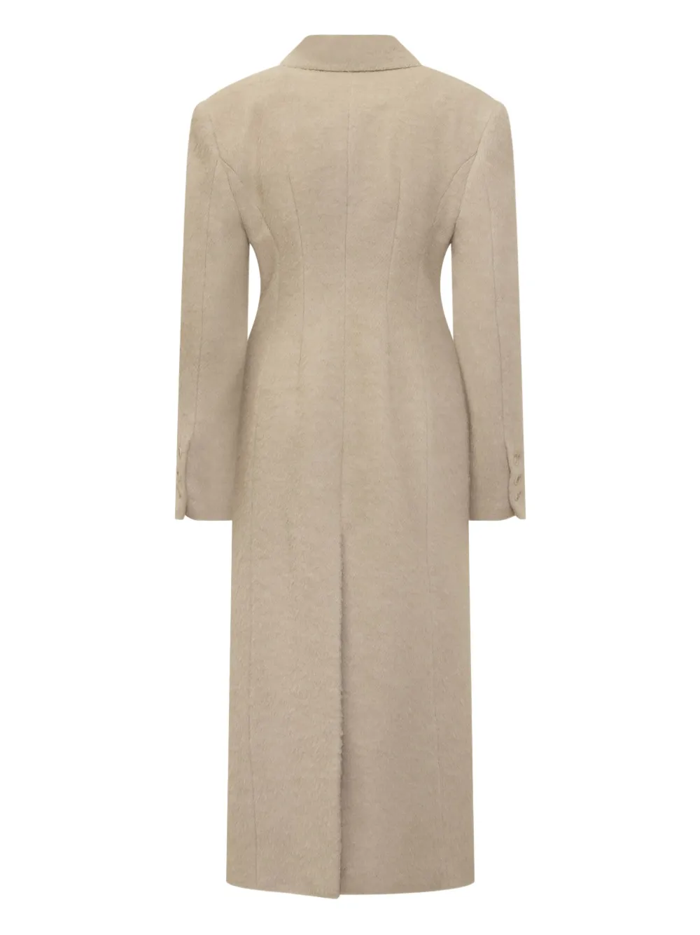 THE ANDAMANE hourglass buttoned coat 108|IVORY