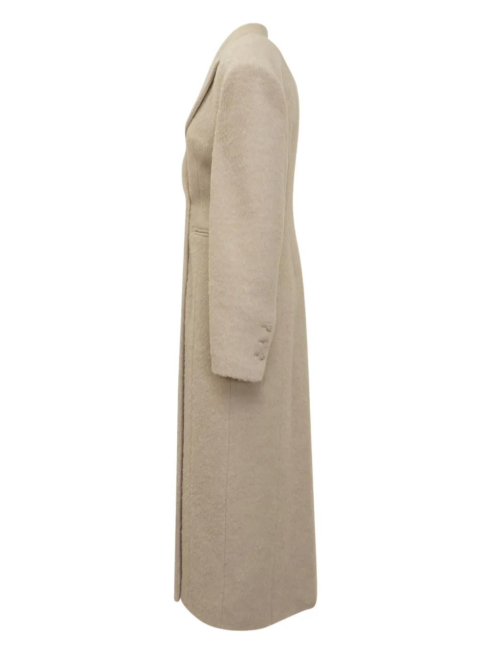 THE ANDAMANE hourglass buttoned coat 108|IVORY