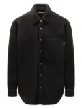 AMISH button-fastening patch-pocket shirt - Black