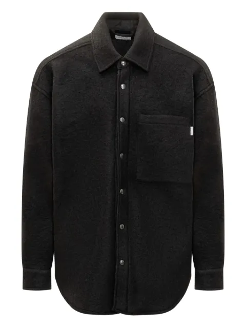 AMISH button-fastening patch-pocket shirt