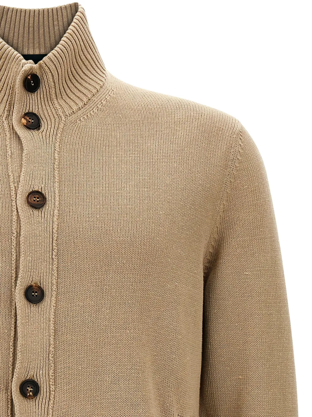 Zanone Vest met knopen Bruin