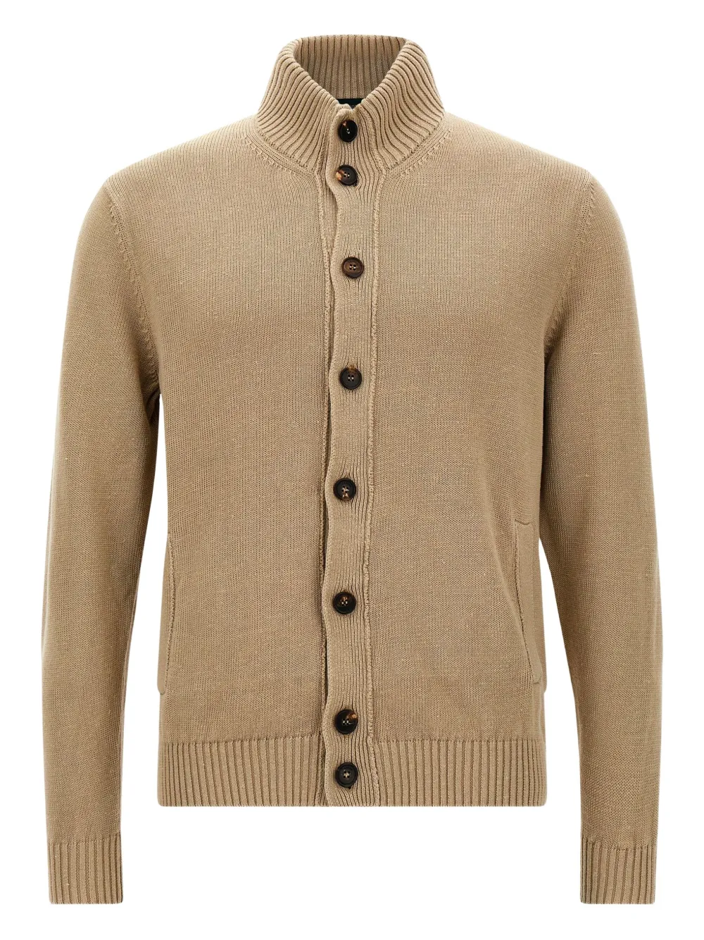Zanone Vest met knopen Bruin