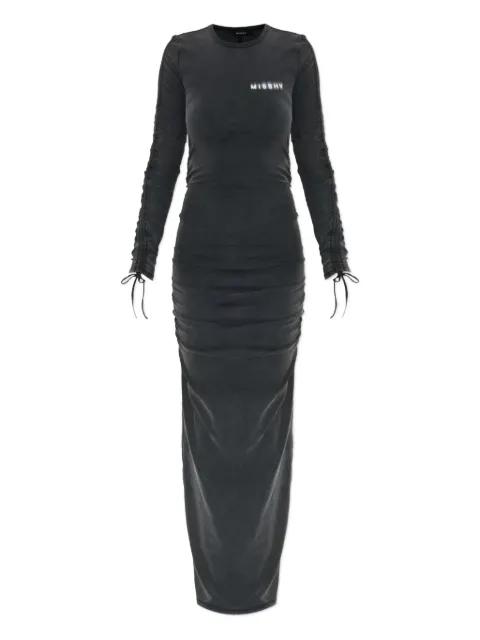 MISBHV long-sleeve drawstring maxi dress