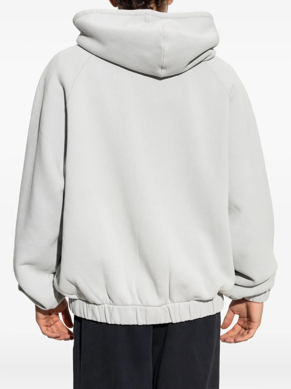 MISBHV Hoodie met logoprint en rits Grijs