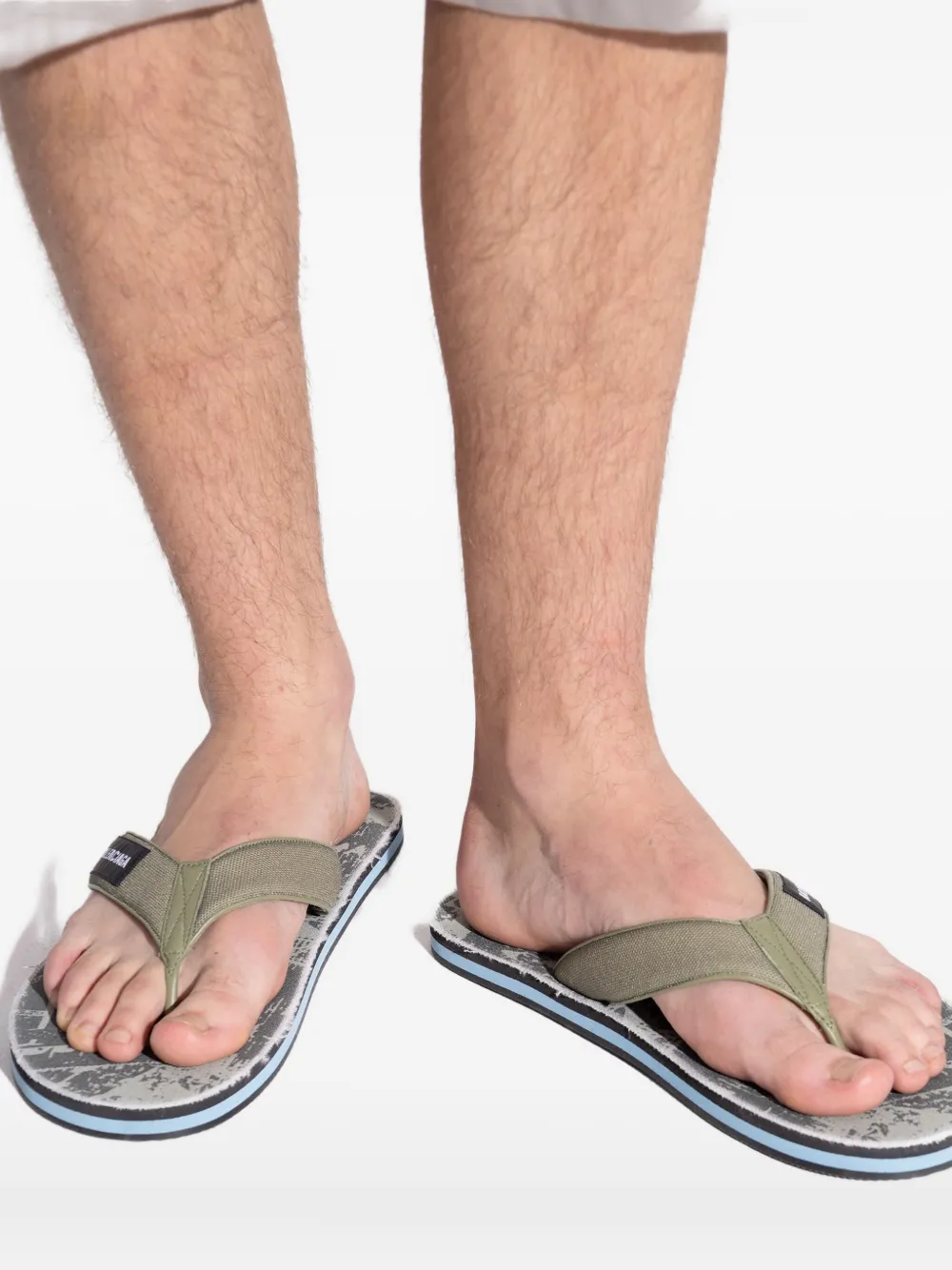 Balenciaga Teenslippers met grafische print Groen