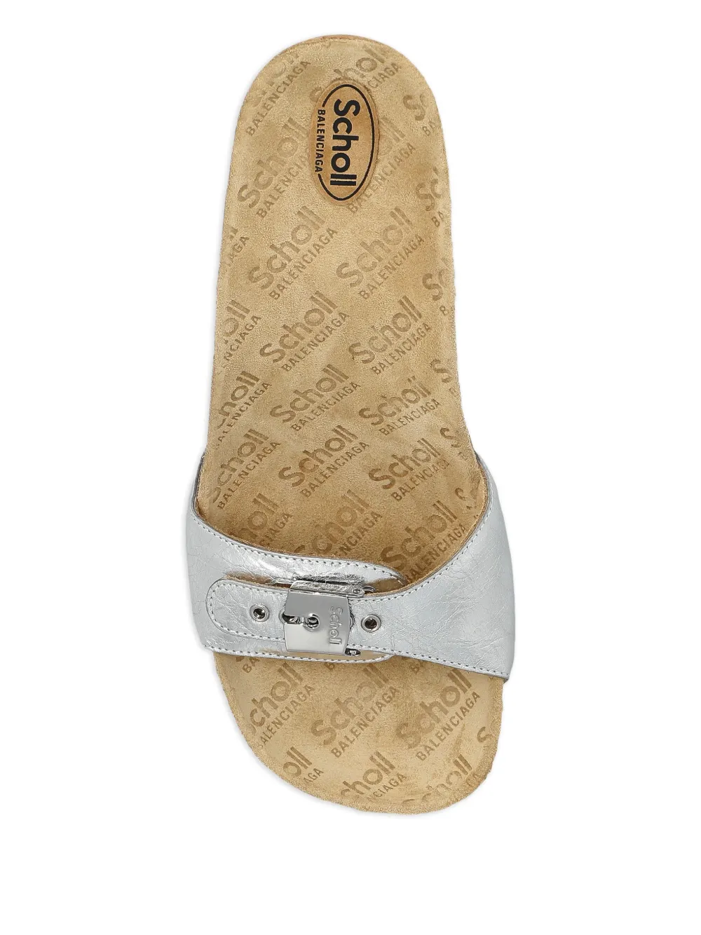 Balenciaga 115 mm pumps met kurk en gespsluiting Grijs