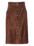 Arma button-front midi skirt - Brown