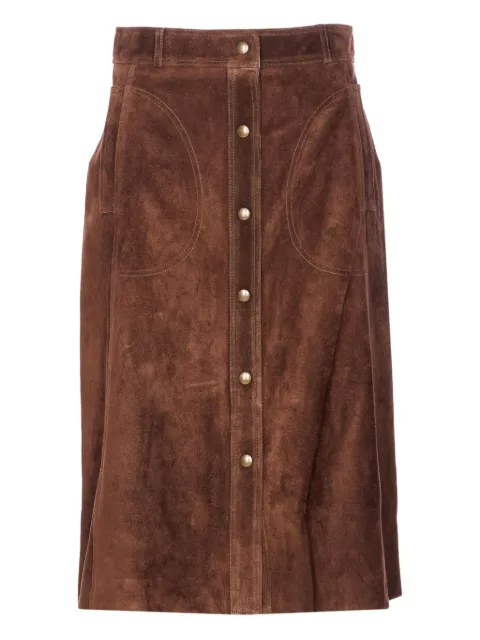 Arma button-front midi skirt