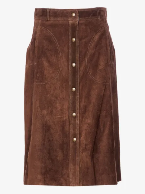 Arma button-front midi skirt