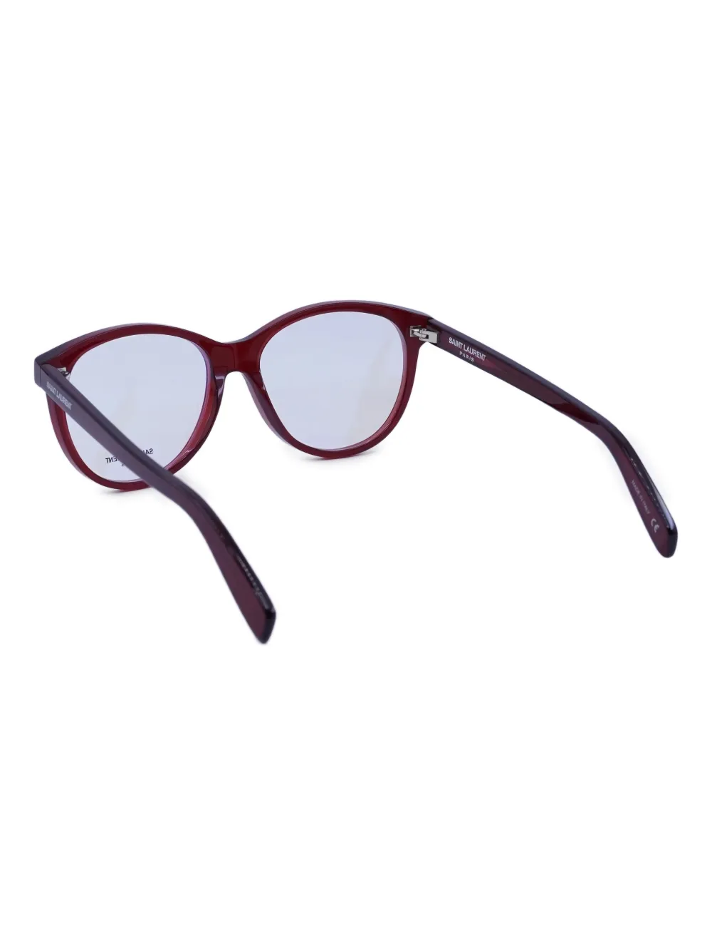 Saint Laurent Eyewear Bril met logodetail Rood