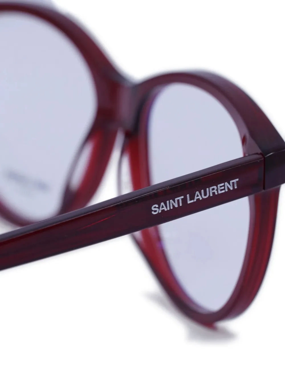 Saint Laurent Eyewear Bril met logodetail Rood