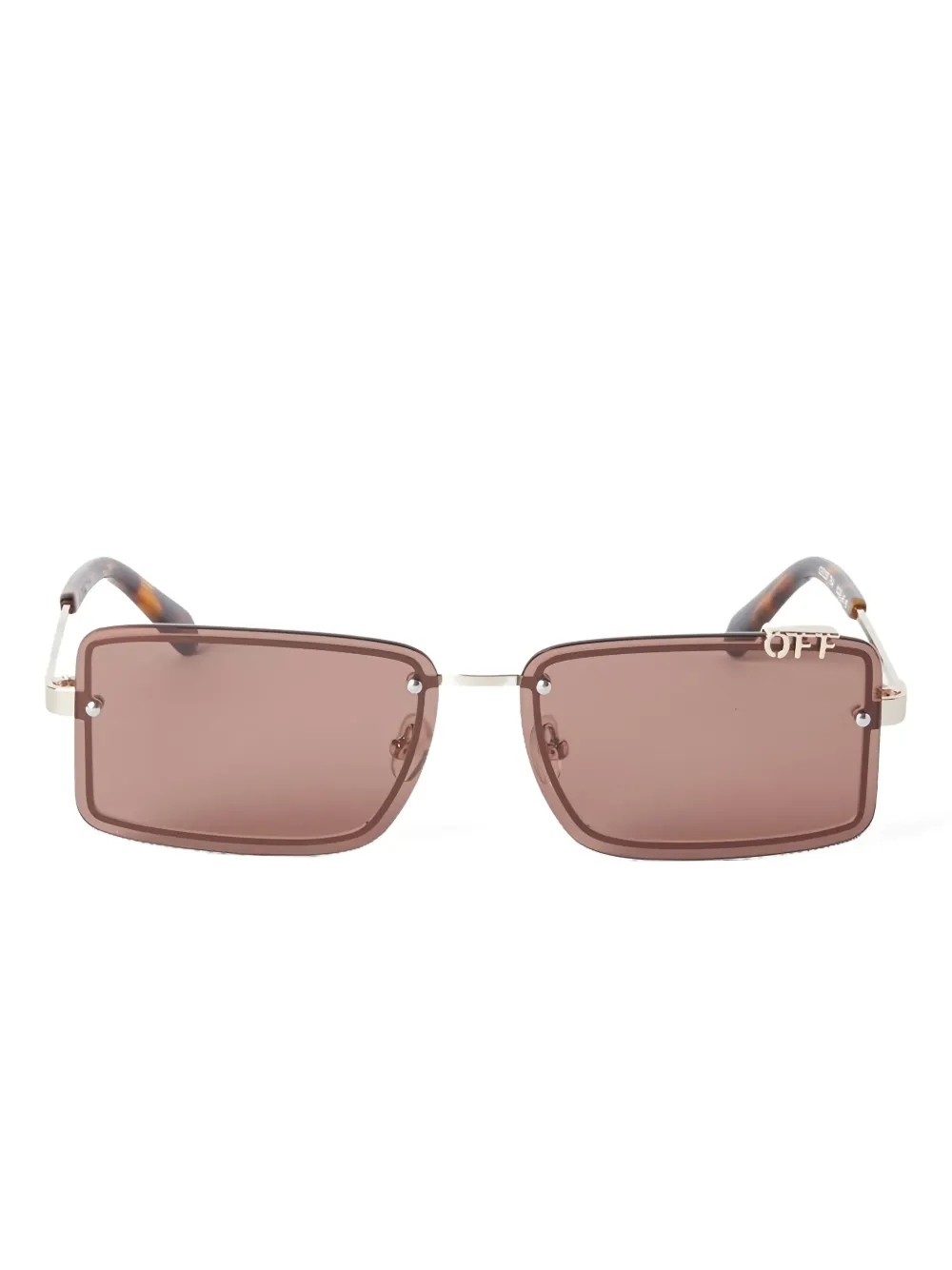 Off-White Tampa zonnebril met vierkant montuur Zilver