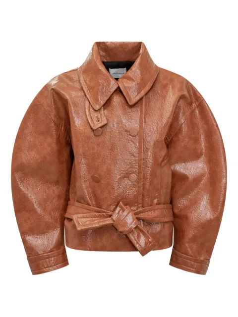THE ANDAMANE balloon-sleeve double-breasted jacket