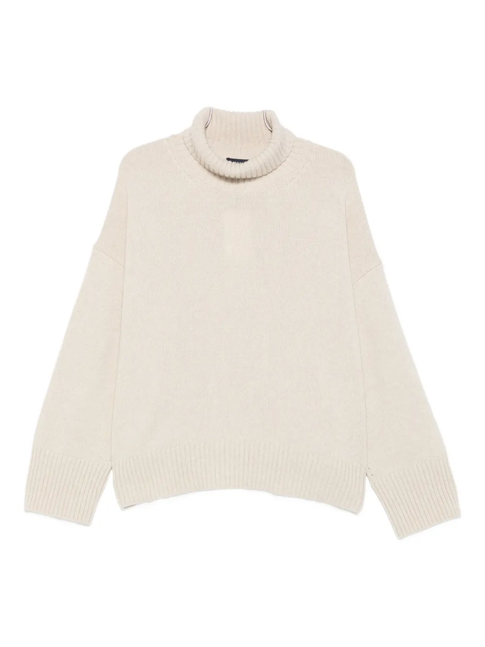 Soeur Roll-neck Wool Sweater In Neutral