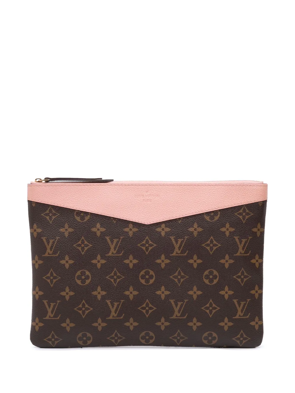 Louis Vuitton Pre-Owned 2021 モノグラム デイリー ポーチ クラッチバッグ - ブラウン Louis Vuitton Pre-Owned 2021 モノグラム デイリー ポーチ クラッチバッグ - ブラウン