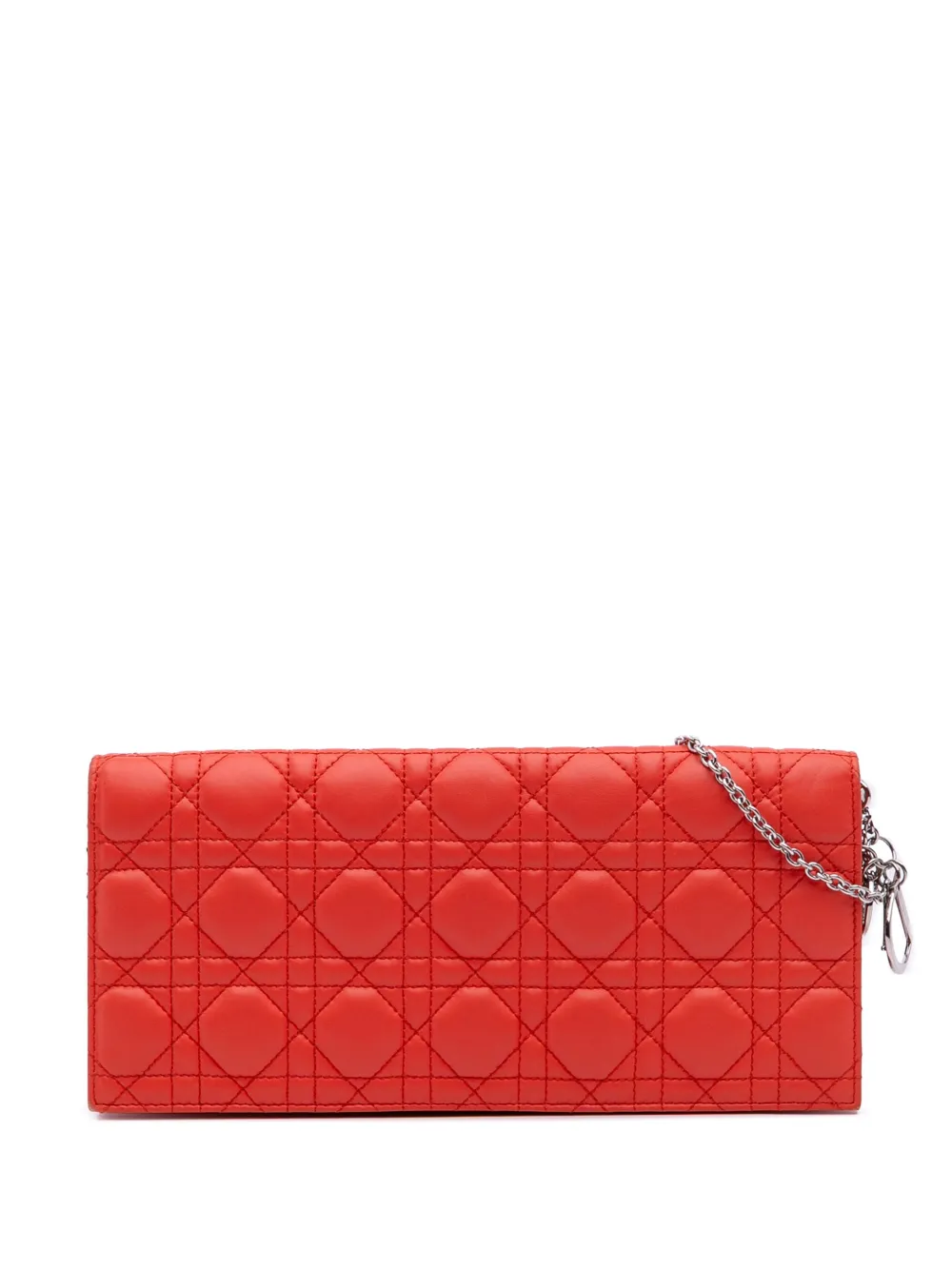 Christian Dior Pre-Owned 2013 Lambskin Cannage Lady Dior Wallet On Christian Dior Pre-Owned 2013 Lambskin Cannage Lady Dior Wallet On