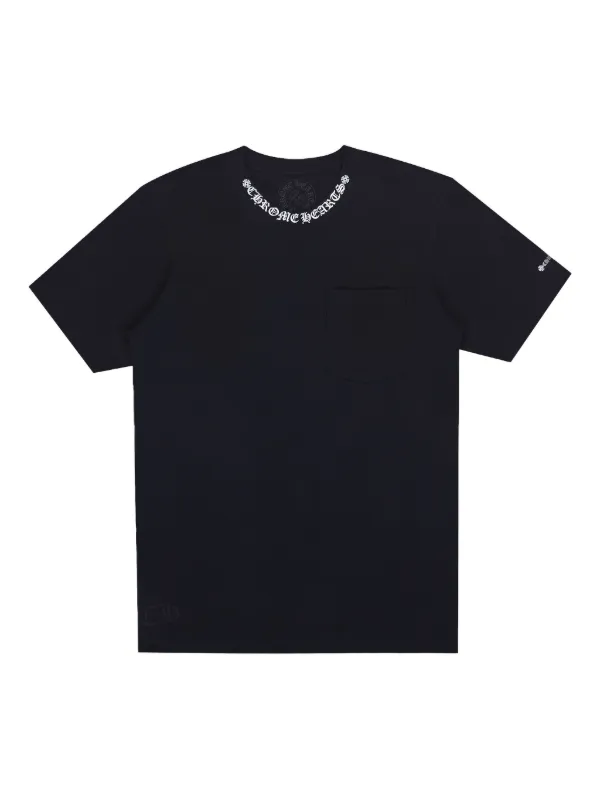 トップス CHROME HEARTS Neck Logo Tee Size M 31625001_60990680_600.jpg