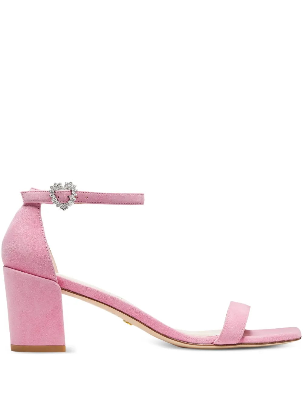 Stuart Weitzman Simple Heart crystal-heart-embellished sandals | Pink | Image 1