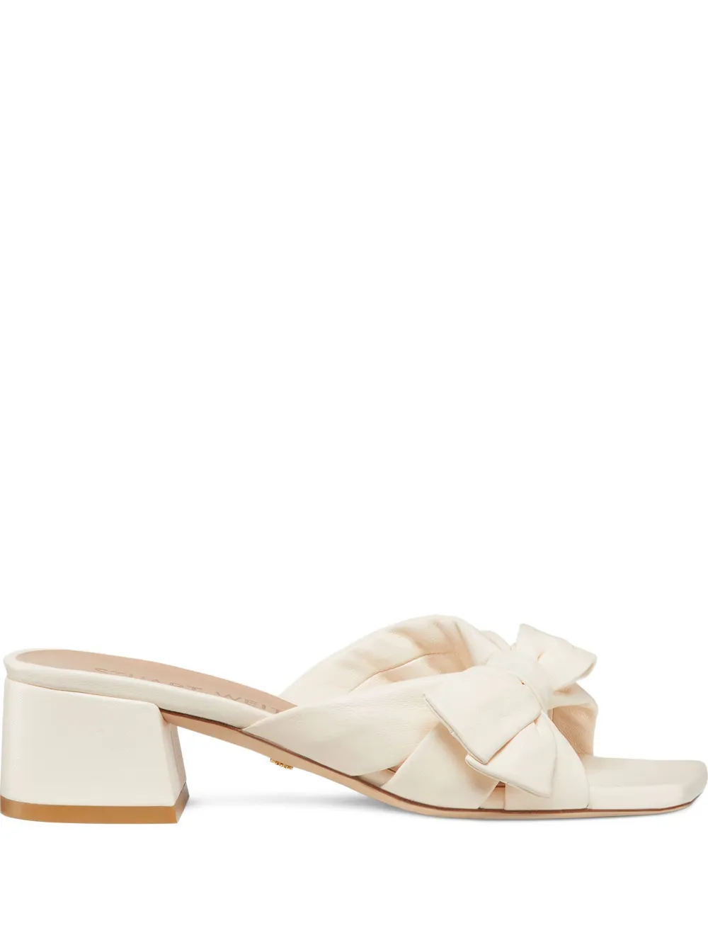 Stuart Weitzman 45 mm Sofia sandalen met strik Beige