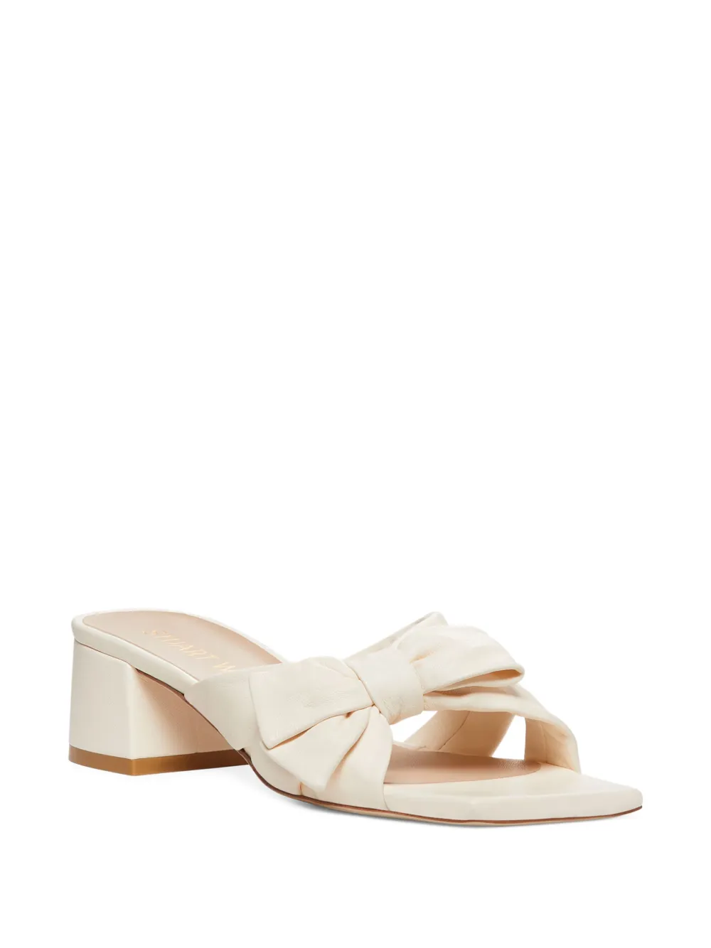 Stuart Weitzman 45 mm Sofia sandalen met strik Beige