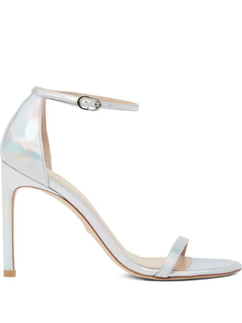 Stuart Weitzman 105mm iridescent-effect sandals