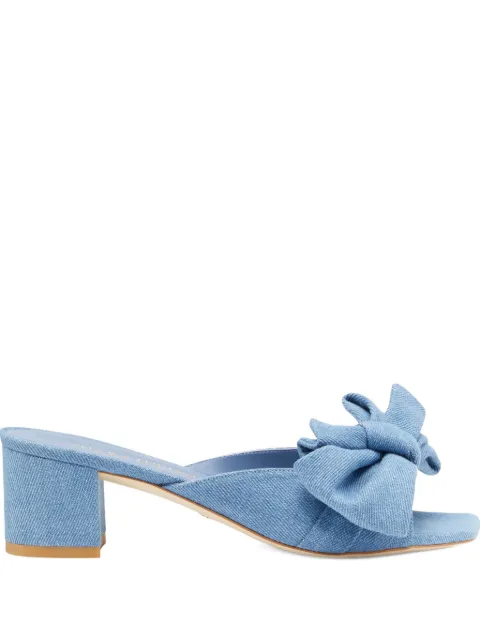 Stuart Weitzman 50mm Loveknot mules