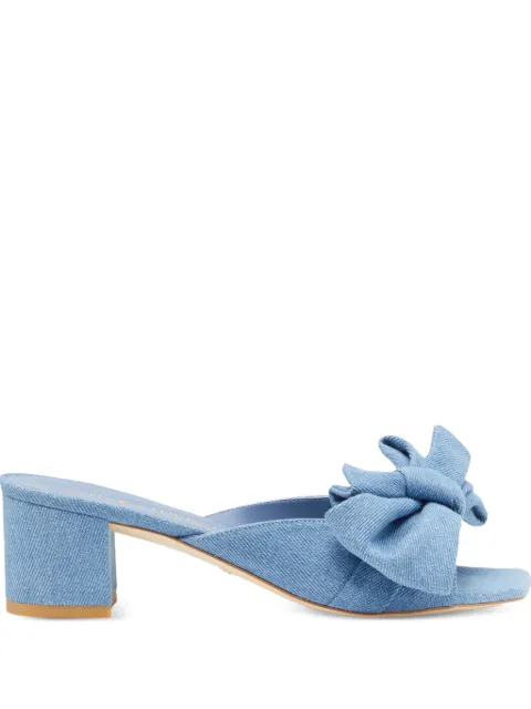 Stuart Weitzman 50mm Loveknot mules