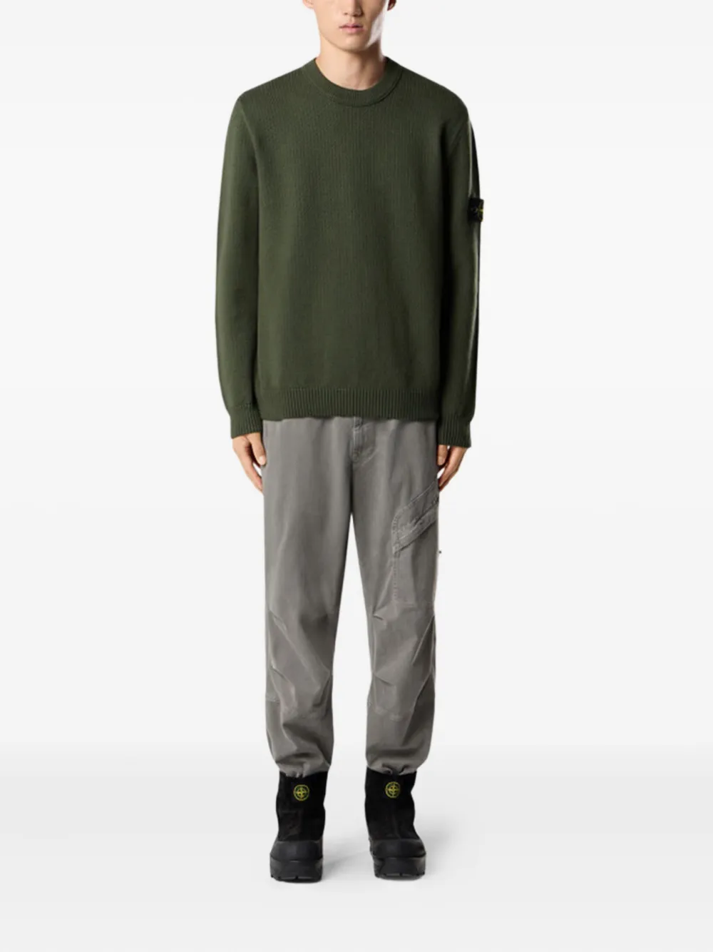 Stone Island crew-neck sweater - Groen